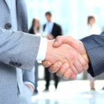 Shaking hands